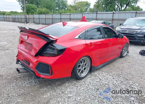 2019 Honda Civic Si из США, поврежденный, VIN 2HGFC1E56KH705042